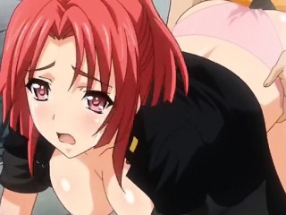 Red Hair Anime Porn - Free High Defenition Mobile Porn Video - Red Haired Anime Babe Gets Filled  By Two Big Cocks On A Rooftop - - HD21.com