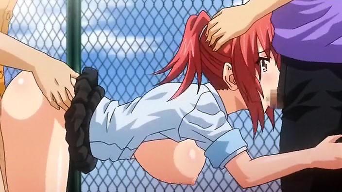 Redhead Anime Girl Porn - Free High Defenition Mobile Porn Video - Red Haired Anime Babe Gets Filled  By Two Big Cocks On A Rooftop - - HD21.com